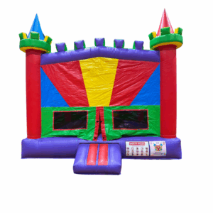a colorful bounce house rental in Merrick NY